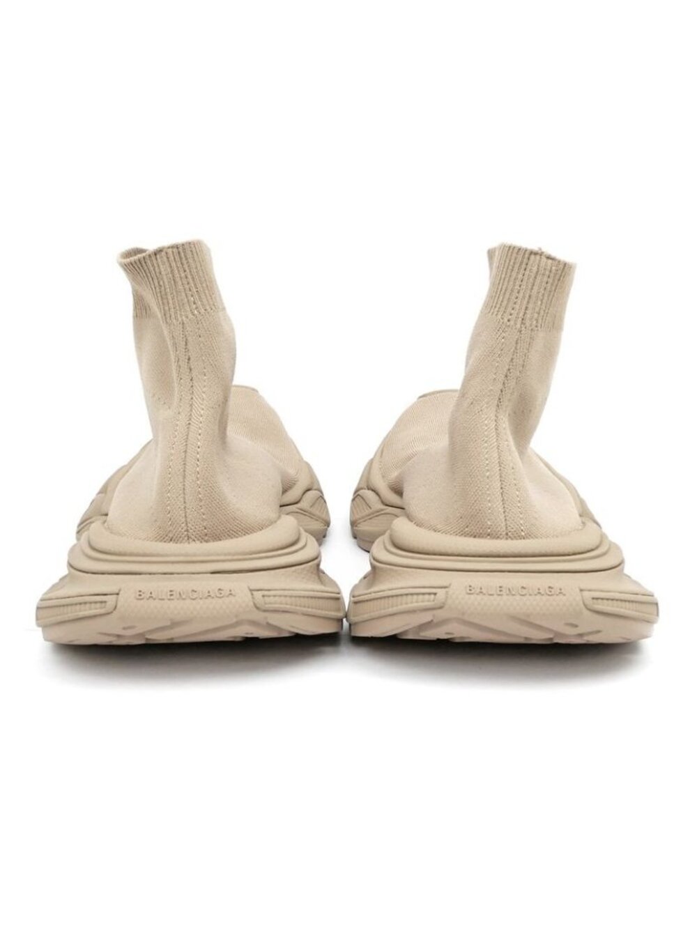 Balenciaga 3 XL Knit Socks Sneakers Beige Size 28.5 Shoes - Picture 6 of 10